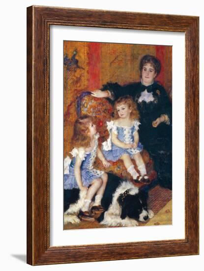 Madame Charpentier and Her Children-Pierre-Auguste Renoir-Framed Art Print