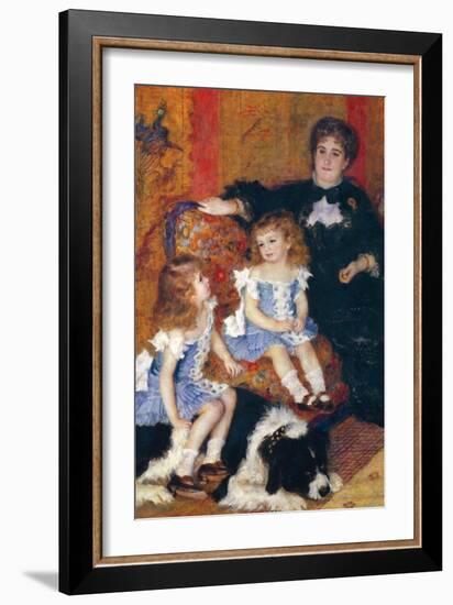 Madame Charpentier and Her Children-Pierre-Auguste Renoir-Framed Art Print