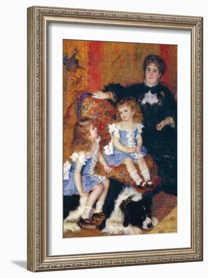 Madame Charpentier and Her Children-Pierre-Auguste Renoir-Framed Art Print