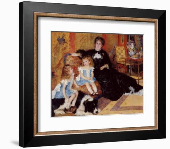 Madame Charpentier with Her Children-Pierre-Auguste Renoir-Framed Giclee Print