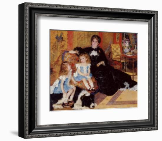 Madame Charpentier with Her Children-Pierre-Auguste Renoir-Framed Giclee Print