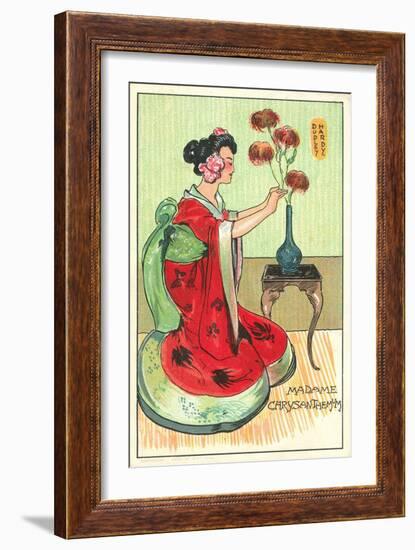 Madame Chrysanthemum, from the Novel by Pierre Loti (Colour Litho)-Dudley Hardy-Framed Giclee Print