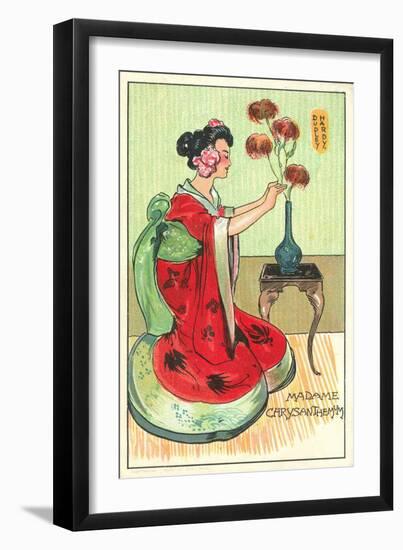 Madame Chrysanthemum, from the Novel by Pierre Loti (Colour Litho)-Dudley Hardy-Framed Giclee Print