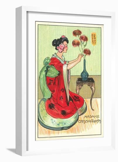 Madame Chrysanthemum, from the Novel by Pierre Loti (Colour Litho)-Dudley Hardy-Framed Giclee Print