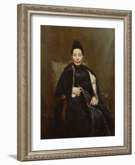 Madame Cogghe, 1890 (Oil on Canvas)-Remy Cogghe-Framed Giclee Print