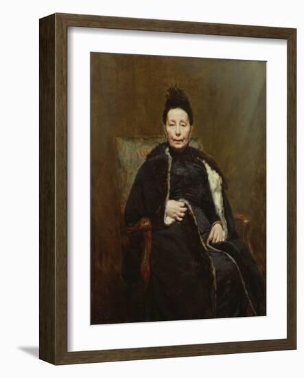 Madame Cogghe, 1890 (Oil on Canvas)-Remy Cogghe-Framed Giclee Print