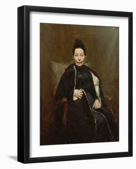 Madame Cogghe, 1890 (Oil on Canvas)-Remy Cogghe-Framed Giclee Print
