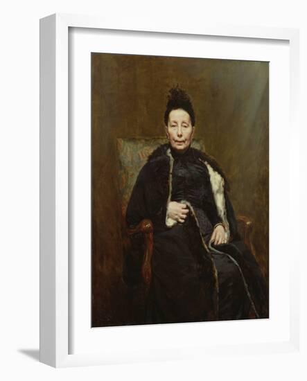 Madame Cogghe, 1890 (Oil on Canvas)-Remy Cogghe-Framed Giclee Print