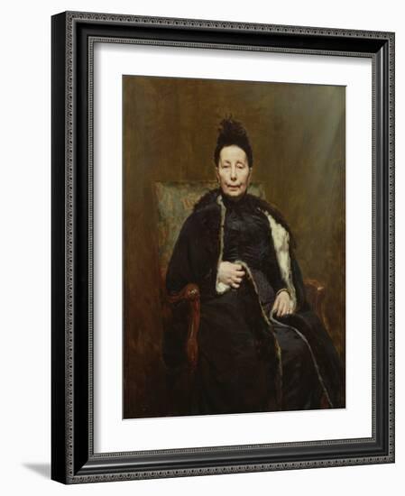 Madame Cogghe, 1890 (Oil on Canvas)-Remy Cogghe-Framed Giclee Print