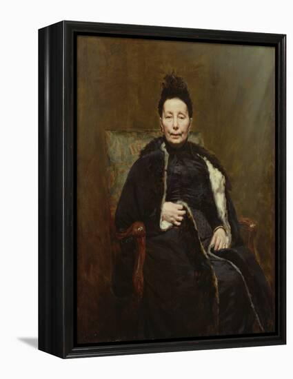 Madame Cogghe, 1890 (Oil on Canvas)-Remy Cogghe-Framed Premier Image Canvas