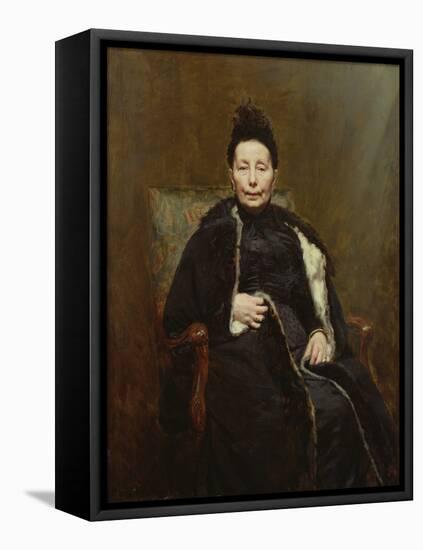 Madame Cogghe, 1890 (Oil on Canvas)-Remy Cogghe-Framed Premier Image Canvas