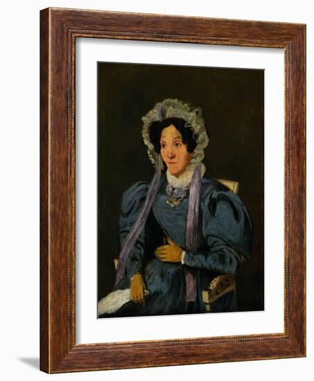 Madame Corot, Mother of the Painter, circa around 1845-Jean-Baptiste-Camille Corot-Framed Giclee Print