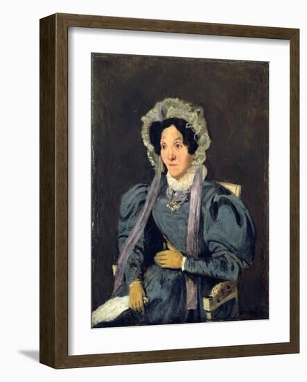 Madame Corot, Mother of The-Jean-Baptiste-Camille Corot-Framed Giclee Print