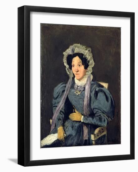 Madame Corot, Mother of The-Jean-Baptiste-Camille Corot-Framed Giclee Print