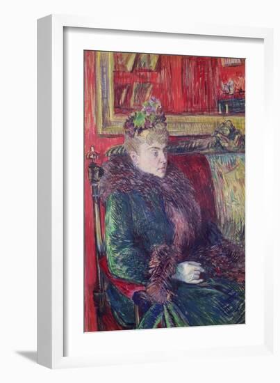 Madame De Gortzikoff, 1893-Henri de Toulouse-Lautrec-Framed Giclee Print