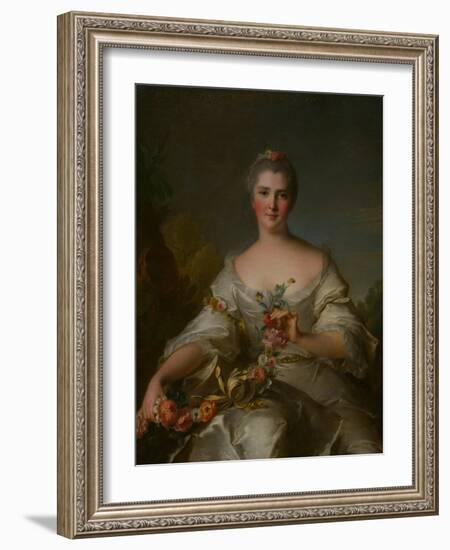 Madame De La Porte. in 1752.-Jean-Marc Nattier-Framed Giclee Print