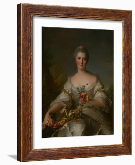 Madame De La Porte. in 1752.-Jean-Marc Nattier-Framed Giclee Print