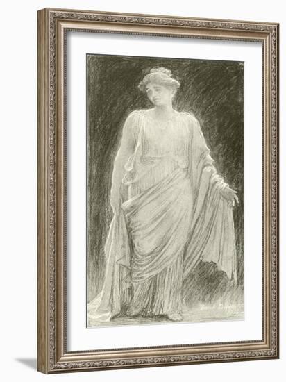 Madame De Navarro (Mary Anderson) as Hermione in a 'Winter's Tale'-Frank Bernard Dicksee-Framed Giclee Print