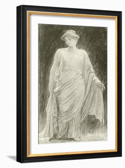 Madame De Navarro (Mary Anderson) as Hermione in a 'Winter's Tale'-Frank Bernard Dicksee-Framed Giclee Print