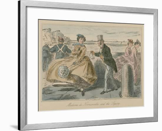 Madame De Normanville and the Squire-John Leech-Framed Giclee Print
