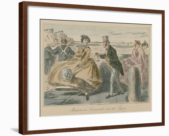 Madame De Normanville and the Squire-John Leech-Framed Giclee Print