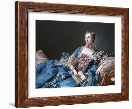 Madame de Pompadour, 1721-64, Mistress of Louis XV-Francois Boucher-Framed Giclee Print