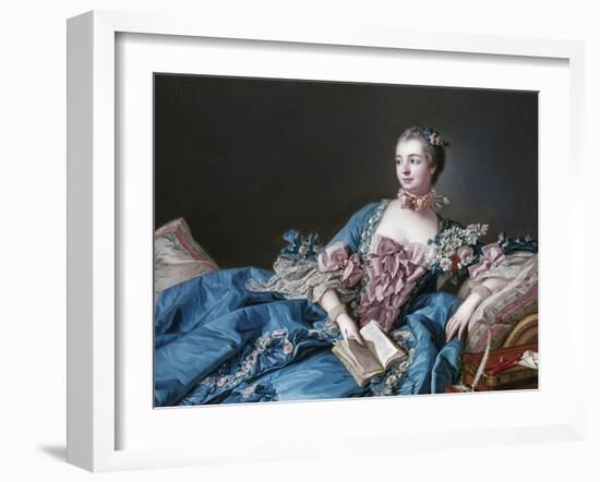 Madame de Pompadour, 1721-64, Mistress of Louis XV-Francois Boucher-Framed Giclee Print