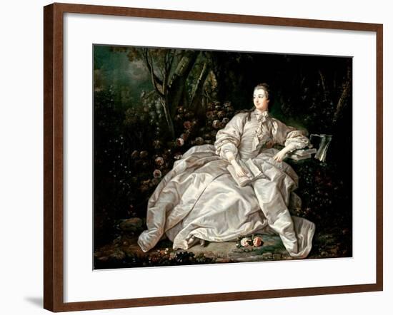 Madame De Pompadour (1721-64)-Francois Boucher-Framed Giclee Print