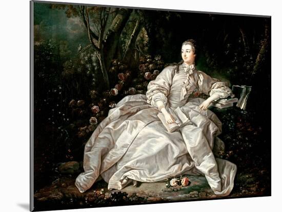 Madame De Pompadour (1721-64)-Francois Boucher-Mounted Giclee Print