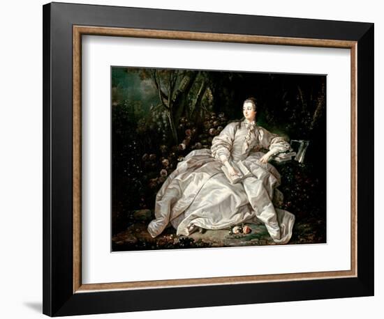 Madame De Pompadour (1721-64)-Francois Boucher-Framed Giclee Print