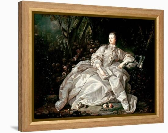Madame De Pompadour (1721-64)-Francois Boucher-Framed Premier Image Canvas
