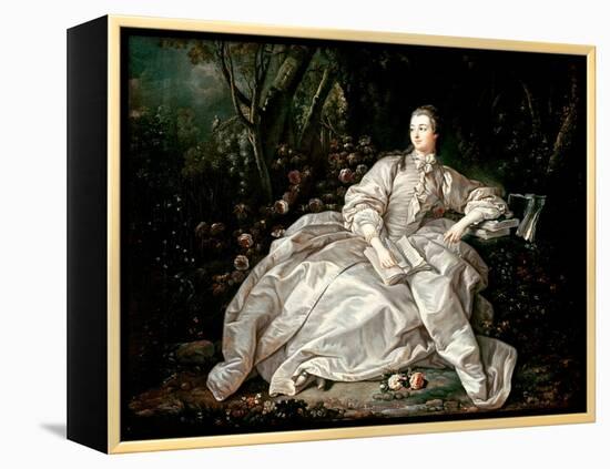 Madame De Pompadour (1721-64)-Francois Boucher-Framed Premier Image Canvas