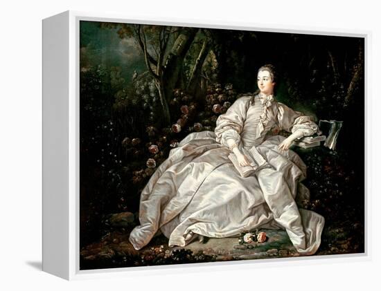 Madame De Pompadour (1721-64)-Francois Boucher-Framed Premier Image Canvas