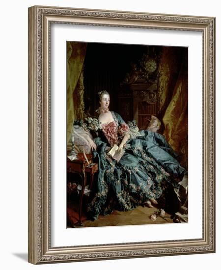 Madame De Pompadour-Francois Boucher-Framed Giclee Print