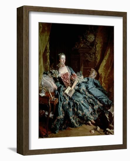 Madame De Pompadour-Francois Boucher-Framed Giclee Print