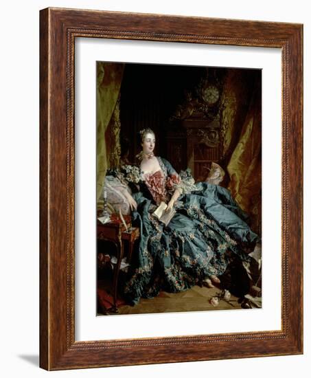 Madame De Pompadour-Francois Boucher-Framed Giclee Print