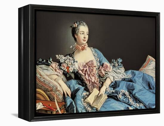 Madame De Pompadour-Francois Boucher-Framed Stretched Canvas