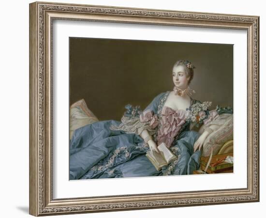 Madame De Pompadour-Francois Boucher-Framed Giclee Print