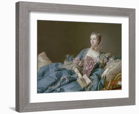 Madame De Pompadour-Francois Boucher-Framed Giclee Print