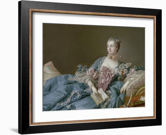 Madame De Pompadour-Francois Boucher-Framed Giclee Print