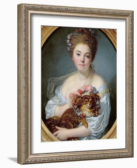 Madame De Porcin, 1774-Jean Baptiste Greuze-Framed Giclee Print