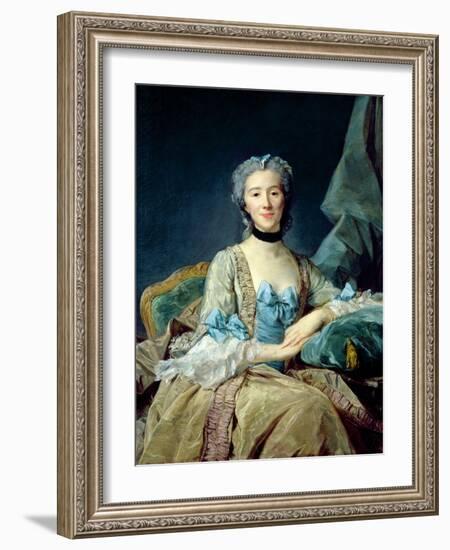 Madame De Sorquainville, 1749-Jean-Baptiste Perronneau-Framed Giclee Print