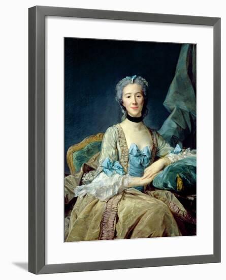 Madame De Sorquainville, 1749-Jean-Baptiste Perronneau-Framed Giclee Print