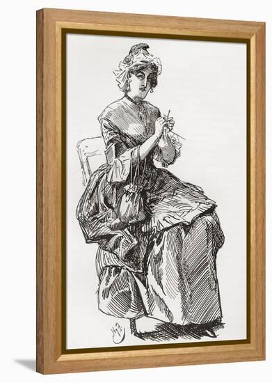 Madame Defarge. Illustration by Harry Furniss for the Charles Dickens Novel a Tale of Two Cities fr-null-Framed Premier Image Canvas