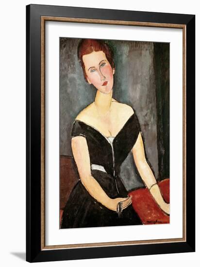 Madame G. Van Muyden, 1917-Amedeo Modigliani-Framed Giclee Print