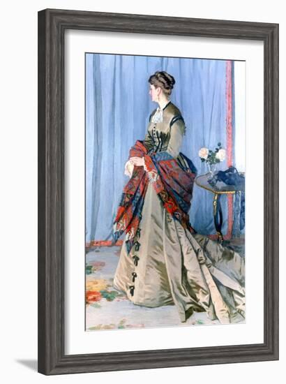 Madame Gaudibert, 1868-Claude Monet-Framed Giclee Print