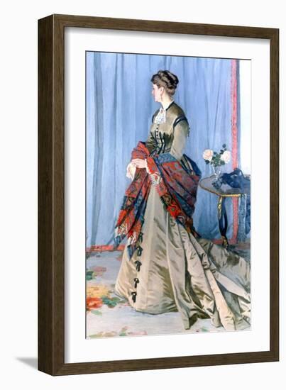 Madame Gaudibert, 1868-Claude Monet-Framed Giclee Print