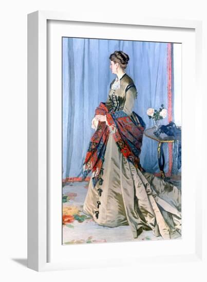 Madame Gaudibert, 1868-Claude Monet-Framed Giclee Print