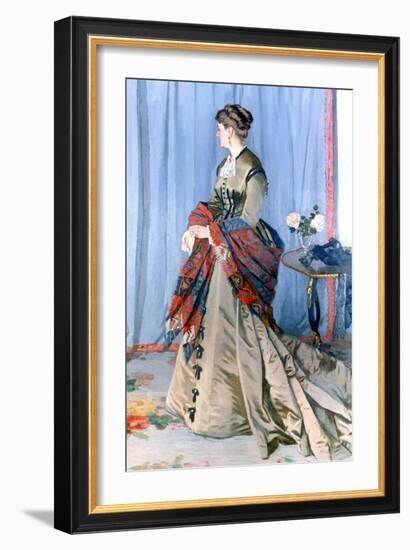 Madame Gaudibert, 1868-Claude Monet-Framed Giclee Print