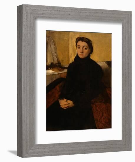 Madame Gaujelin-Edgar Degas-Framed Giclee Print